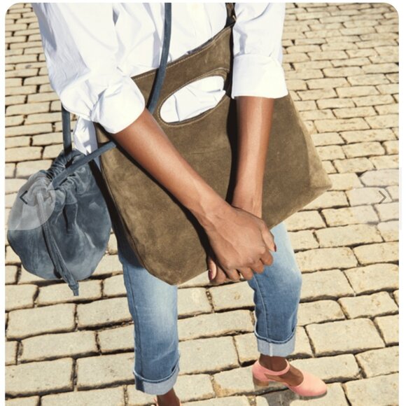 Banana Republic Suede Bag "EUC" - Picture 15 of 16